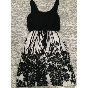 Black and white dress